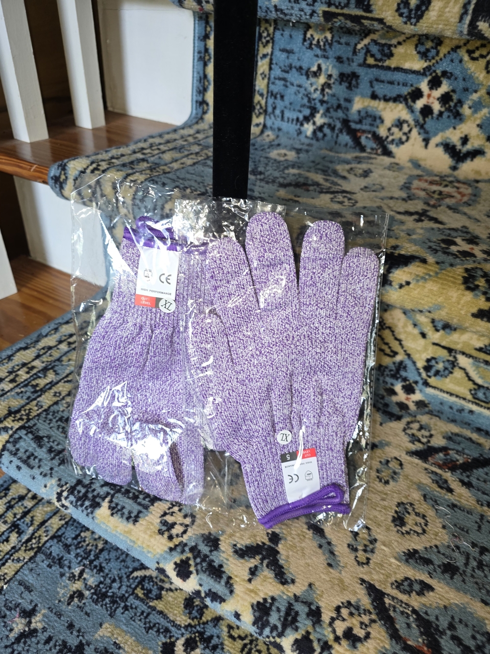 Purple Cur Resistant Gloves - 2 Pair